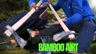 Amazing bamboo works ৷ কুঠাৰ নাল লগালো নতুন [upl. by Christel746]