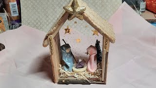 Tuto Crèche de Noël facile [upl. by Quartus]