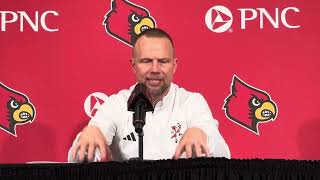 Louisville HC Pat Kelsey Postgame Presser vs Tennessee 11924 [upl. by Thevenot489]