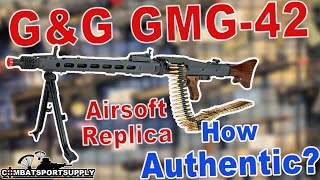 GampG GMG42 AIRSOFT Replica of the MG42 WORTH It airsoft [upl. by Diandre]