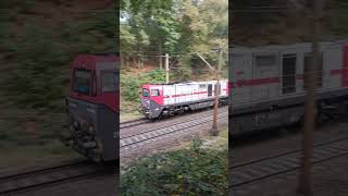 G2000 BB diesel Locomotive sudden braking with gas tank train [upl. by Whitnell]