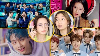 REACTING TO TWICE SEVENTEEN TREASURE NIZIU MV [upl. by Daraj]