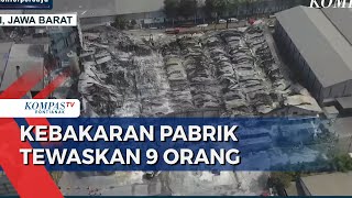 Api Kebakaran di Pabrik Bekasi Padam Tim Damkar Lakukan Proses Pendinginan [upl. by Hemetaf]