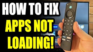 Amazon Fire Stick How to Fix Apps Not Loading on Home Menu [upl. by Amity96]