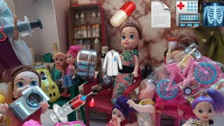 Barbie doll all day routine in indian Village doctor ne lagai sui part29Barbiedollbedtimestories [upl. by Bashemath]