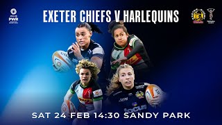 Exeter Chiefs Women Vs Harlequins Women  PWR [upl. by Itak713]