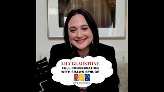 Lily Gladstone Full Conversation with Native America Calling host Shawn Spruce oscars [upl. by Olegna]