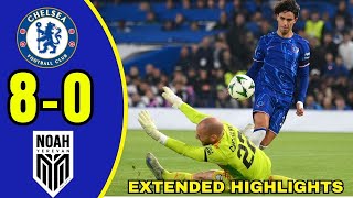 Chelsea Destroys Noah 80 All Goals Mudryk Nkunku Tosin Marc Guiu And Disasi Highlights [upl. by Nale]