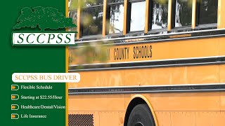 You Belong Here Flexible schedule weekends off and great benefits Become an SCCPSS bus driver [upl. by Noled]