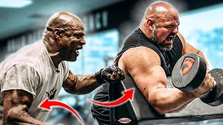 TRAINING ARMS WITH RONNIE COLEMAN 8X MR OLYMPIA [upl. by Catt221]