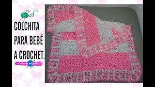 COLCHITA PARA BEBÉ A CROCHET PUNTILLA  Labores Angélika [upl. by Lilak]