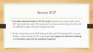 Intrahepatic Cholestasis of pregnancy ICP Part 2 [upl. by Sergius]