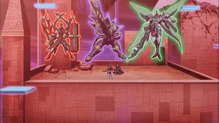 Yugioh ArcV Reji summons the 3 DDD High Kings [upl. by Adnamar647]