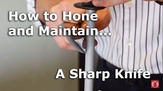 HD A Guide to Honing a Knife Using a Steel [upl. by Suirradal]