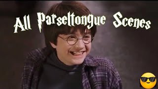 All Parseltongue Scenes in Harry Potter imPotterhead07 Video not mine  youtube harrypotter [upl. by Magdau]