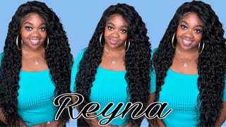 Sensationnel REYNA what lace 13x6 frontal wig color 1 [upl. by Annailuj690]