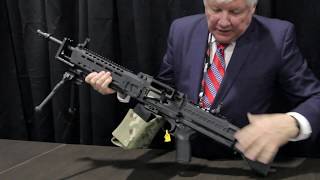 KAC  Knights Armament Company  762 MachineGun  ShotShow 2019 [upl. by Aohk]