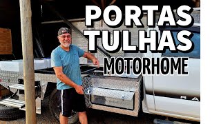 Portas das Tulhas  Fechaduras  Projeto Motorhome Artesanal Ranger 4x4 [upl. by Allebram]