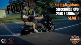 Petite balade  TEST POV  HARLEY DAVIDSON STREET GLIDE CVO  2016  1800cm3  Stage1  DD AUTO [upl. by Koenraad]