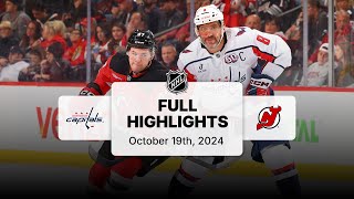 Capitals at Devils  October 19 2024  NHL Full Game Highlights [upl. by Knapp]