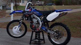 2010 YZ450f REVIEW amp START UP [upl. by Missie]