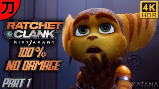 Ratchet amp Clank Rift Apart 100 Walkthrough  Part 1  Renegade Legend No Damage  Megalopolis [upl. by Llehctim]