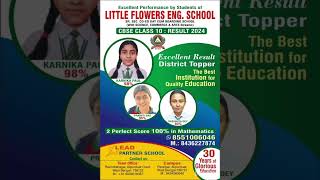 Little Flower Eng SchoolLFESDistrict Topper in CBSE Class 10 Result 2024 shorts cbseresult2024 [upl. by Aihsotal]