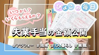 【失業手当の金額公開】パートタイムを自己都合で退職しました！いくらもらえる？いつからもらえる？｜簡単解説付きvlog｜低収入・非正規雇用｜アラフォー・独身女性・1人暮らし・無職｜ [upl. by Woodward]