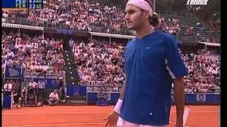 Federer  Ferrero W for RET sf ROMA2003 Best Rogers points [upl. by Egon]