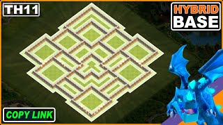 NEW BEST TH11 base 2024 with COPY LINK  COC Town Hall 11 TrophyWar Base  Clash of Clans [upl. by Dyan]