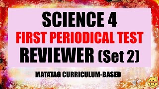 SCIENCE 4 FIRST PERIODICAL TESTSCIENCE 4 QUARTER 1 EXAM SET 2MULTIPLE CHOICE MATATAG CURRICULUM [upl. by Ycrem]