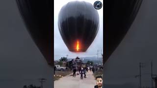 This is an amazing hot air balloon experiment 😱 shortvideo [upl. by Ogires]