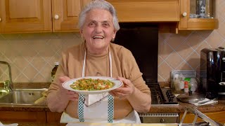 Pasta Grannies discovers Nonna Rosas straw and hay tagliatelle [upl. by Eydie]