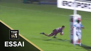 TOP 14  Essai de Yoram MOEFANA UBB  BordeauxBègles  Bayonne  J8  Saison 20202021 [upl. by Urba]