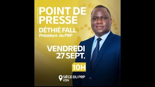 🔴DIRECT  Suivez le point de presse de Déthié Fall [upl. by Warfeld267]