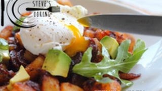 Chorizo hash with poached egg amp Breakfast Pizza recipe [upl. by Botti]