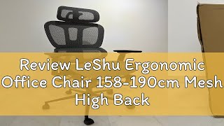 Review LeShu Ergonomic Office Chair 158190cm Mesh High Back Computer Study Chair [upl. by Oetsira145]