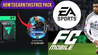 FC Mobile  How to earn a pack with free macherano weekly [upl. by Ylrevaw]