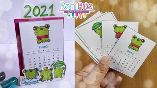 MINI CALENDARIO RANIARTS 2021  DIY  MINI CALENDAR [upl. by Duwe]