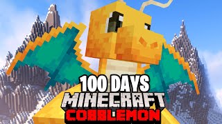 I Spent 100 DAYS in DRAGON TYPE ONLY Minecraft Pokémon Against My Rival Duos Cobblemon [upl. by Assina]