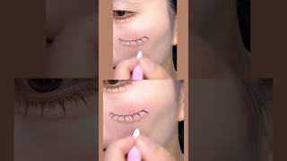 This is how you draw eyelashes makeup makeuptutorial [upl. by Earlene350]