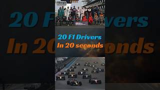 20 F1 Drivers in 20 Seconds [upl. by Maxwell]