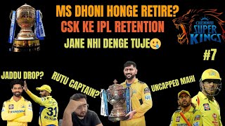 MS DHONI VAPIS  CSK RENTION LIST  JAADU KA KYA HOGA  RUTU BANENGE CAPTAIN   CSK ON FIRE 🔥 [upl. by Ahsimaj160]