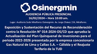 AUDIENCIA PÚBLICA PRESENCIAL 16022024 1000 am [upl. by Eatnhoj687]