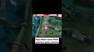 Kembalinya peforma baby alien bawa FNOC amankan game pertama🔥🔥🔥 mpl mlbb albert mobilelegends [upl. by Ahsemrac]