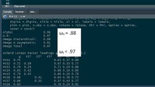 R Tutorial – Internal reliability using Cronbach’s Alpha and McDonald’s Omega [upl. by Wexler]