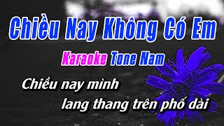 Chiều Nay Không Có Em Karaoke Tone Nam  Karaoke Nhạc Sống Dể Hát Chuẩn Mới Nhất NBP Music [upl. by Eyak]