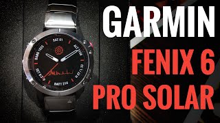 New Garmin Fenix 6 Pro Solar SchwarzTitan DLC Titan  Overview  0100241023  OlfertampCo [upl. by Bastien]