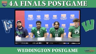 Weddington 4A Championship Postgame  Warriors Win 4th State Title in 8 Seasons  First 4A Ring [upl. by Ramsay]