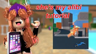 SHES MY ALIBI ROBLOX TREND TUTORIAL WITHOUT GREEN SCREEN [upl. by Ahsiniuq]